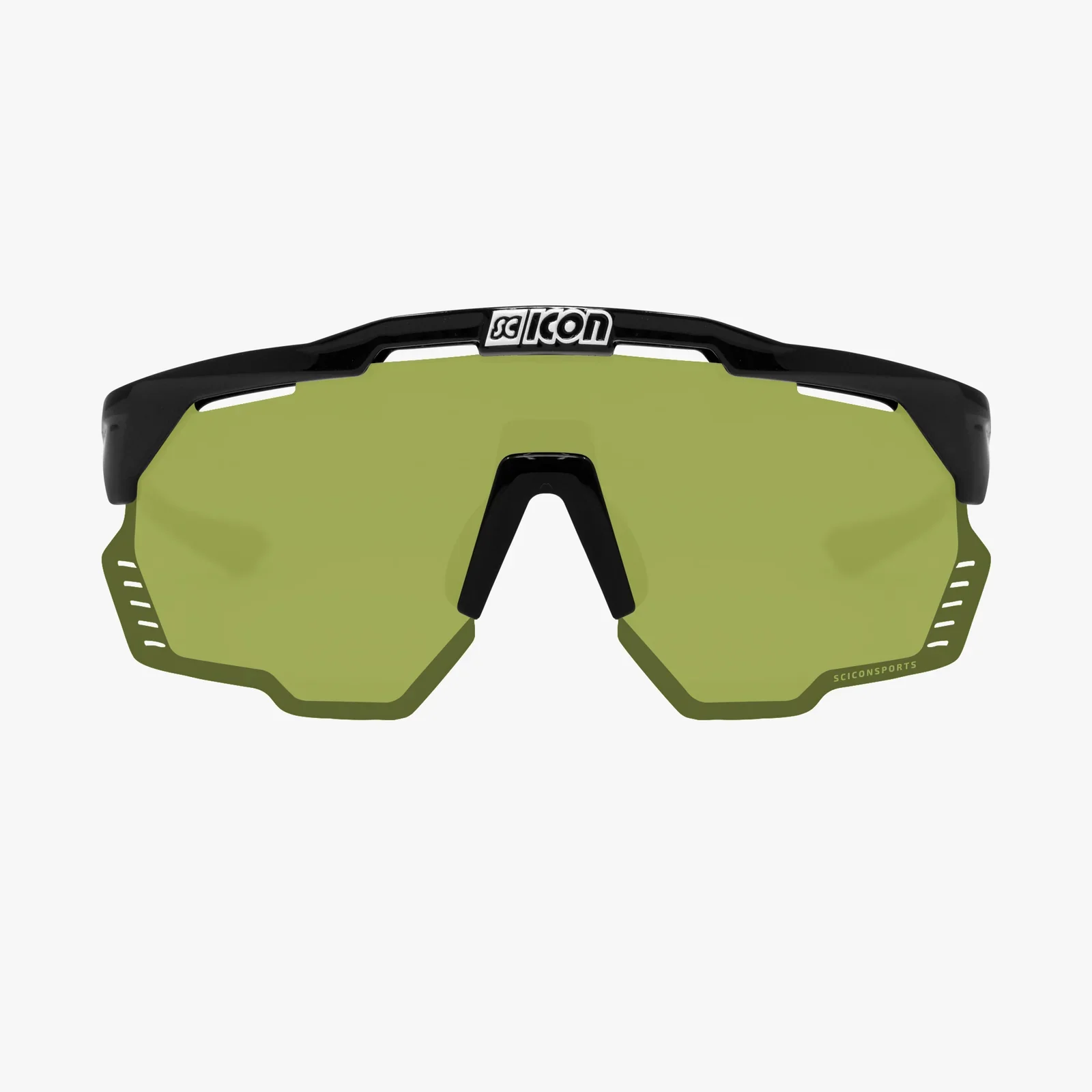 SCICON AEROSHADE KUNKEN Black Gloss Green Trail - Image 2