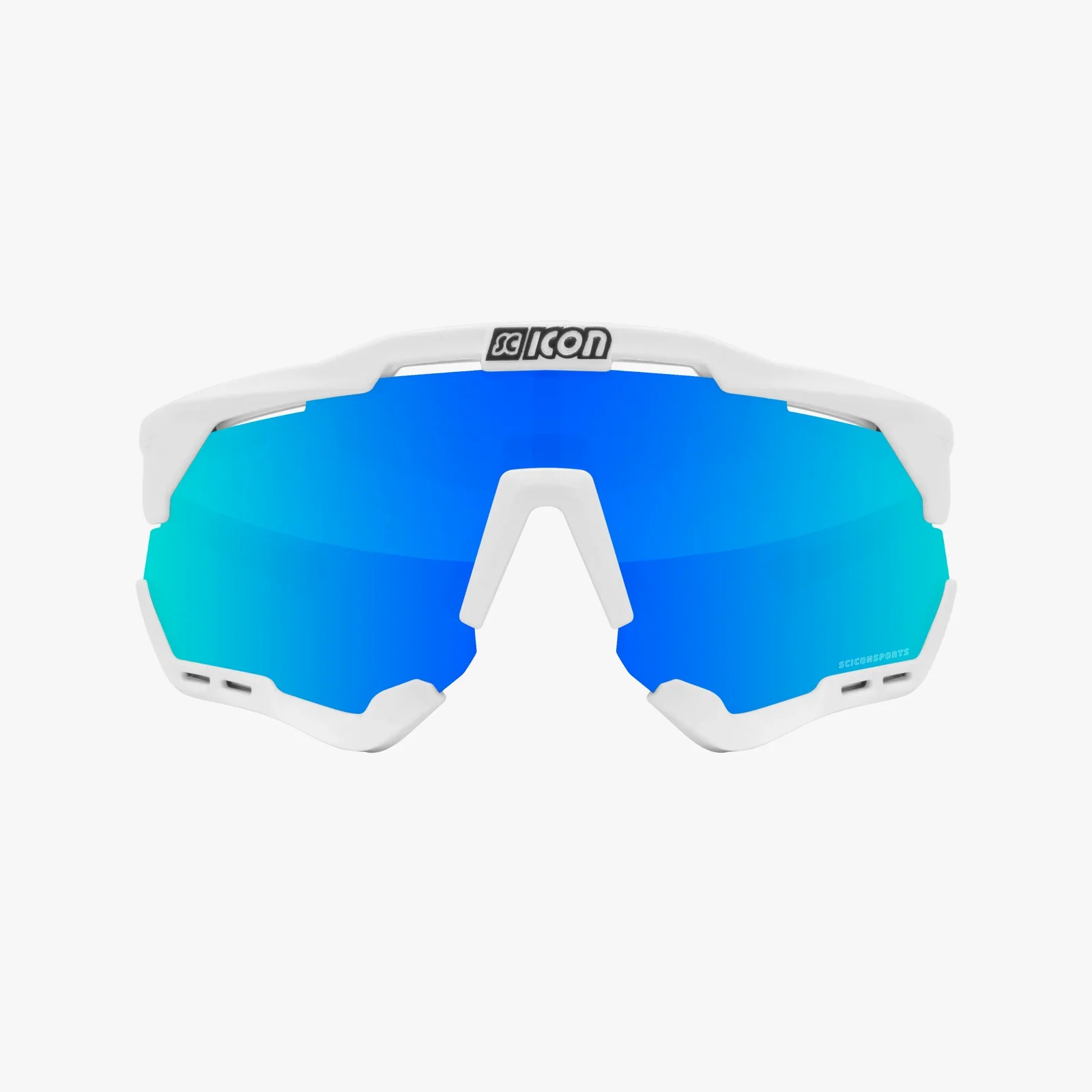 SCICON AEROSHADE  XL White Glossy / White Fender / Multimirror Blue - Image 2