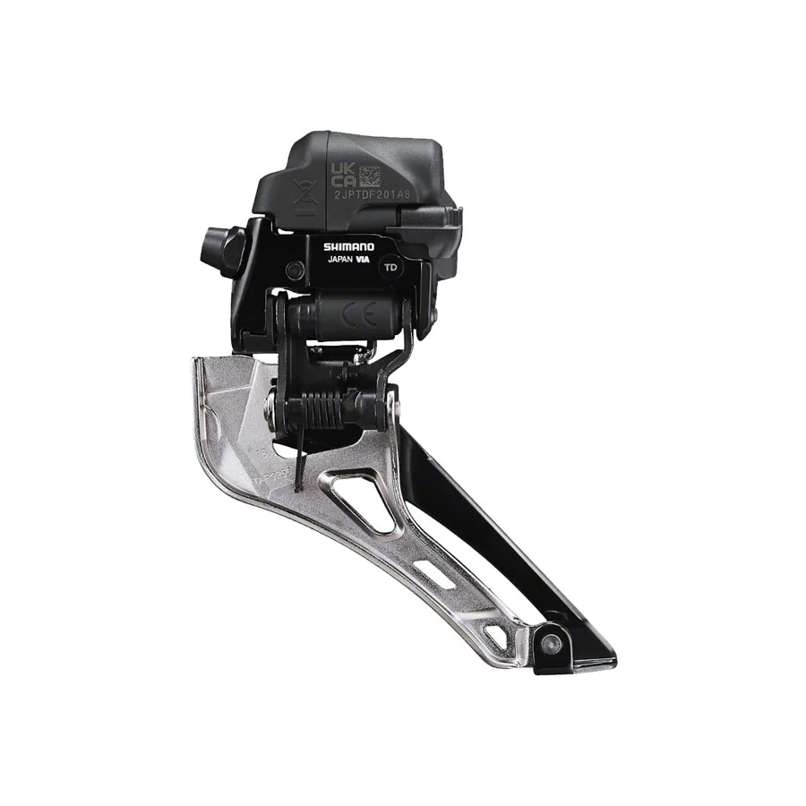 Shimano Dura-Ace FD-R9250 Di2 Front Derailleur - 2x12-Speed Braze-on Down Swing For 50-55t Max BLK/Silver - Image 3